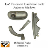 Andersen Window Hardware Pack, EZ Casement, Estate Style - Distressed Nickel