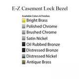 Andersen E-Z Casement Lock Bezel - Antique Brass