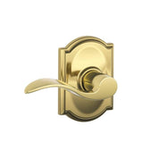 Schlage Residential F170 - Accent Lever Half Dummy - Camelot Rose