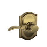 Schlage Residential F170 - Accent Lever Half Dummy - Camelot Rose