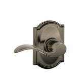 Schlage Residential F170 - Accent Lever Half Dummy - Camelot Rose