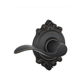 Schlage Residential F170 - Accent Lever Half Dummy - Brookshire Rose