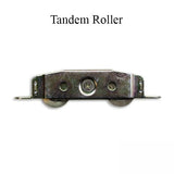 Sliding Patio Door Roller Two Wheels Flat Tab Tandem Rollers Steel Wheel Sliding Patio Door Roller