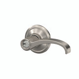 Schlage Residential F51A - Entry Lock - Whitney Lever, C Keyway with 16211 Latch and 10063 Strike - Alden Rose