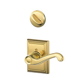 Schlage Residential F59 - Flair Lever Single Cylinder Interior Pack - Exterior Handleset Sold Separately - Kinsler Rose