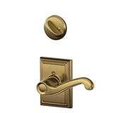 Schlage Residential F59 - Flair Lever Single Cylinder Interior Pack - Exterior Handleset Sold Separately - Addison Rose