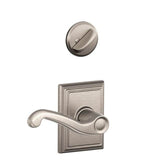 Schlage Residential F59 - Flair Lever Single Cylinder Interior Pack - Exterior Handleset Sold Separately - Addison Rose