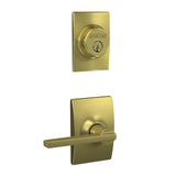 Schlage Residential FC59 - Custom Latitude Lever Single Cylinder Sectional Interior Pack - Century Rose