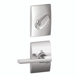 Schlage Residential FC59 - Custom Latitude Lever Single Cylinder Sectional Interior Pack - Century Rose