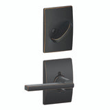 Schlage Residential FC59 - Custom Latitude Lever Single Cylinder Sectional Interior Pack - Century Rose