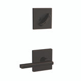 Schlage Residential FC59 - Custom Latitude Lever Single Cylinder Sectional Interior Pack - Collins Rose