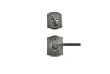Schlage Residential FC59 - Custom Latitude Lever Single Cylinder Sectional Interior Pack - Collins Rose