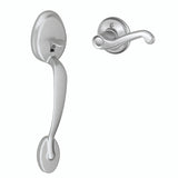 Schlage Residential FE285 - Plymouth Lower Handle Set for Schlage Deadbolts with Flair Interior Lever