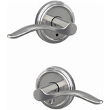 Schlage Residential FC21 - Pennant Lever Passage and Privacy Latch - Grade 2 Cylindrical Non-Keyed Lock - Indy Rose