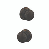 Schlage Residential FC172 - Andover Knob Non Turning Double Dummy Pair - Alden Trim