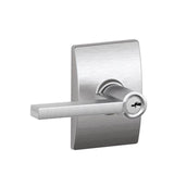 Schlage Residential F80 - Storeroom Lock - Latitude Lever, C Keyway with 16211 Latch and 10063 Strike -  Century Rose
