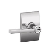 Schlage Residential F80 - Storeroom Lock - Latitude Lever, C Keyway with 16211 Latch and 10063 Strike -  Century Rose