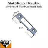 Discontinued Strike/Keeper Template for Primed Wood Casement Sash