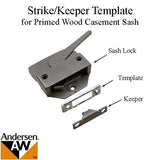 Discontinued Strike/Keeper Template for Primed Wood Casement Sash