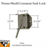 Andersen Sash Lock For Casement Windows Perma Shield 1979-1995 Left Handed Sash Lock