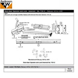 Andersen Casement Window Sash Lock, Perma-Shield 1979-95, RH - Stone