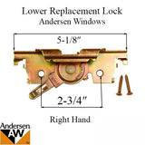 Lower Replacement Lock, Right Hand for Andersen Casement Windows