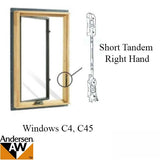 Andersen Window Tandem Lock Short Tandem Lock Flushmount For E-Z Casement Right Handed