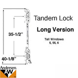 Andersen Tandem Replacement Casement Lock Long Left Hand Fits Casement Windows