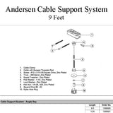 Andersen Cable Support System, Bay or Bow Window - 9 Foot