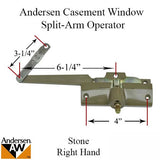 Andersen Split Arm Operator Right Hand with Bracket Right Hand Stone For Casement Windows From 1982-1995