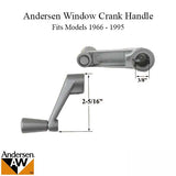 Andersen Window Perma-Shield Crank Handle - Silver