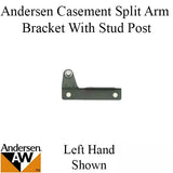 Andersen Window - Perma-Shield Casement Split Arm Bracket, w/Stud post, Left - Stone