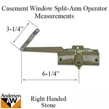 Andersen Window Operator For Casement Wood Split Arm PSC Windows Stone Right Handed