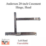 Unavailable - Hinge, Head, Left Andersen Casement, 20 Inch Standard