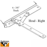 Andersen Enhanced Casement Straight Arm Head Hinge, Right Handed, 22 Inch