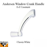 Andersen Classic Series Operator Handle 400 Series Crank Handle in White 1995 to Present