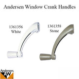 Andersen Classic Series Operator Handle 400 Series Crank Handle in White 1995 to Present