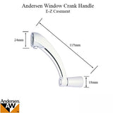 Andersen Classic Series Operator Handle 400 Series Crank Handle in White 1995 to Present