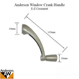 Andersen Casement Window Crank For Perma Shield and EZ Casement Windows Stone