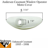 Andersen Enhanced Casement Window - Operator Cover - Metro Style - White - 1995 -1998.