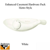 Andersen Enhanced Casement Hardware Pack - Metro Style - White