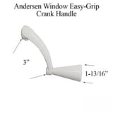 Andersen Window Improved/E-Z Casement - Crank/Handle - Easy Grip - Stone