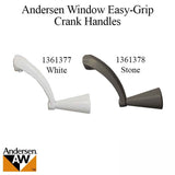 Andersen Window Improved/E-Z Casement - Crank/Handle - Easy Grip - Stone