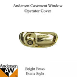 Andersen Enhanced Casement Window - Operator Cover - Estate Style - Polished Brass - 1995 -1998.