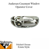 Andersen Enhanced Casement Window - Operator Cover - Estate Style - Chrome - 1995 -1998.