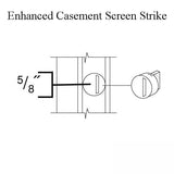 Andersen Enhanced Casement Strike For Insect Screen Casement Windows Tan