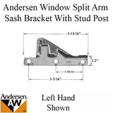 Andersen Bracket With Stud post, Left Hand