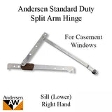 Andersen Standard Duty Split Arm Right Handed Sill Hinge, 1995-1998