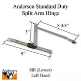 Andersen Standard Duty Split Arm Left Handed Sill Hinge, 1995-1998