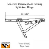 Andersen Awning/Casement Right-Hand Split Arm Head Hinge